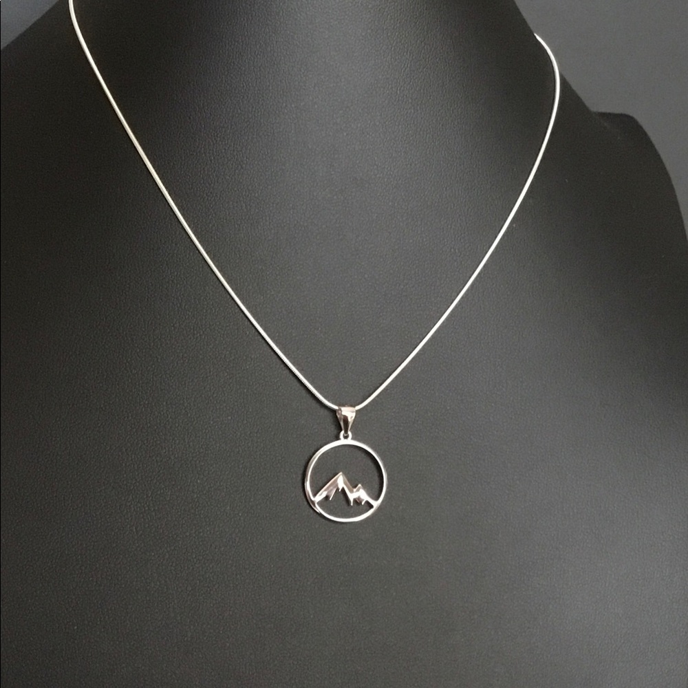 Sterling Silver Mountains Necklace - Picture 8 of 14